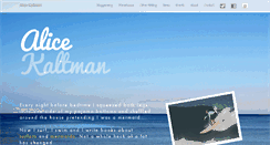Desktop Screenshot of alicekaltman.com